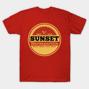 Vintage Sunset Sarsaparilla Logo T-Shirt